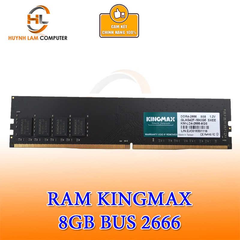 Ram 8GB Kingmax DDR4 2666MHz (1x8GB) chính hãng Viễn Sơn phân phối