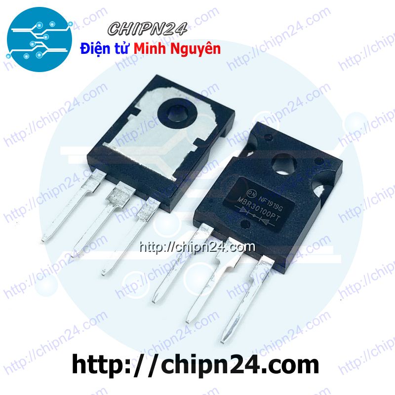 [1 CON] (DIP) Diode Schottky MBR30100 TO-247 30A 100V (MBR30100PT 30100)