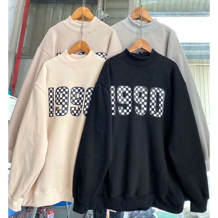 Áo nỉ số bàn cờ 1990