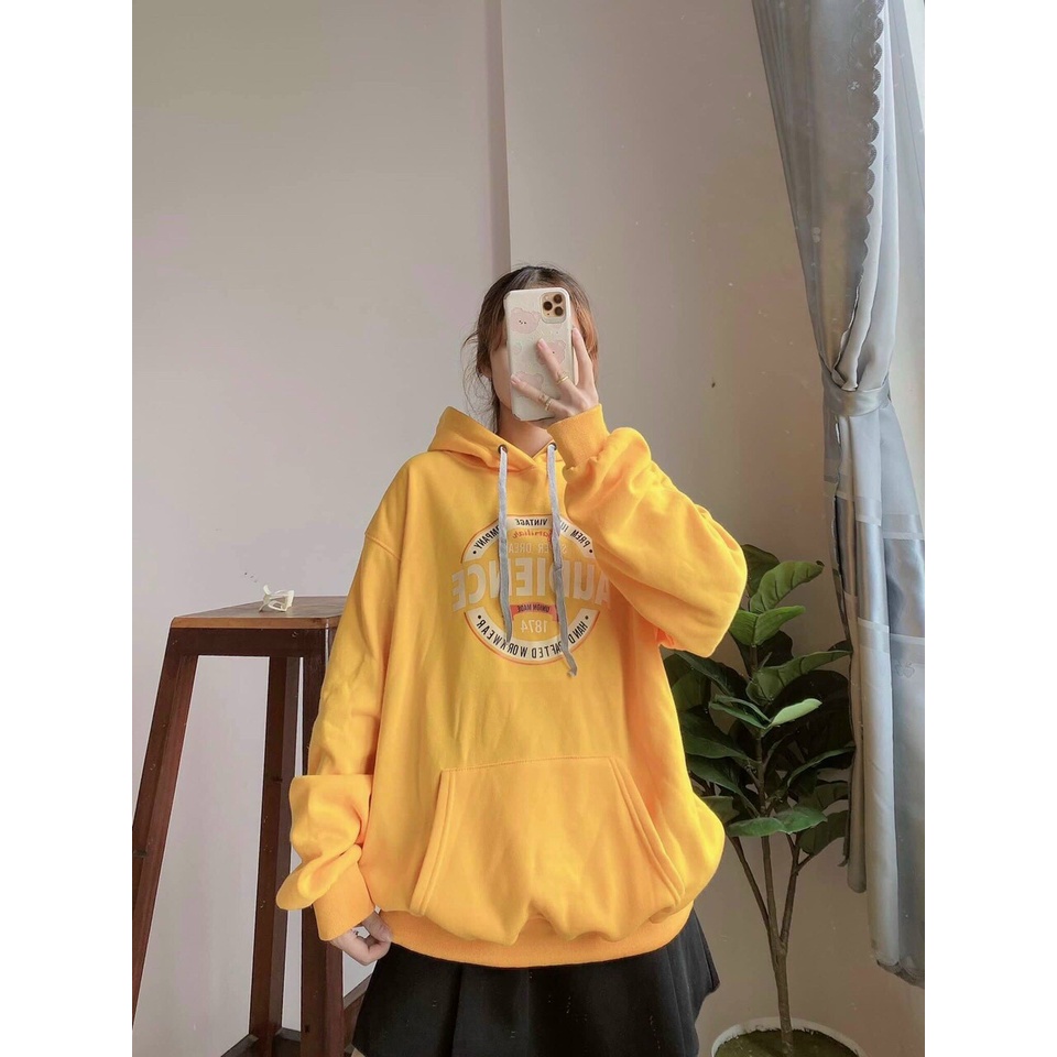 Áo Hoodie Nam Nữ AUDI, Áo sweater form rộng tay phồng unisex cực đẹp