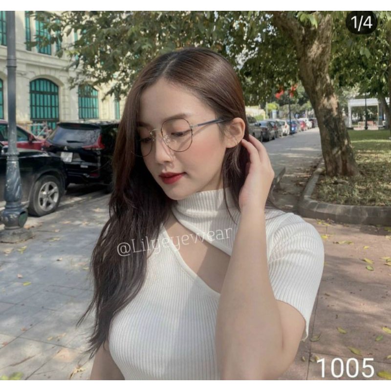 Áo kiểu croptop cut out