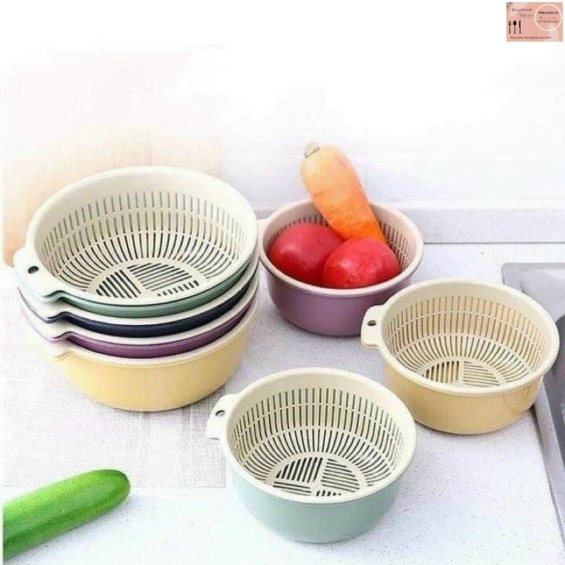 Bộ Thau Rổ Nhựa  - Bộ Rổ Nhựa Kèm Chậu[ 3 size ]