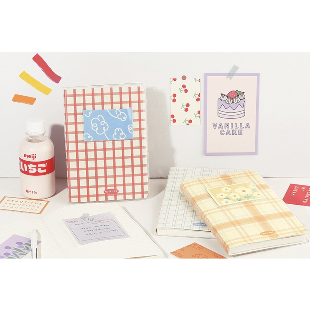 Sổ bìa nhựa trong ROMANTIC TRACK series kèm 4 thẻ hình