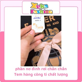 Set váy bé gái, set áo thun quần váy burbery cho bé 10_18kg