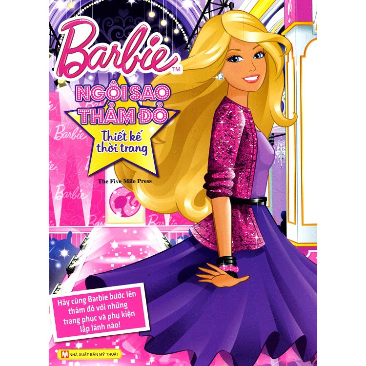 Sách Ghép Hình Barbie Thủ Công Dựng Hình Thời Trang Ngôi Sao Thảm Đỏ