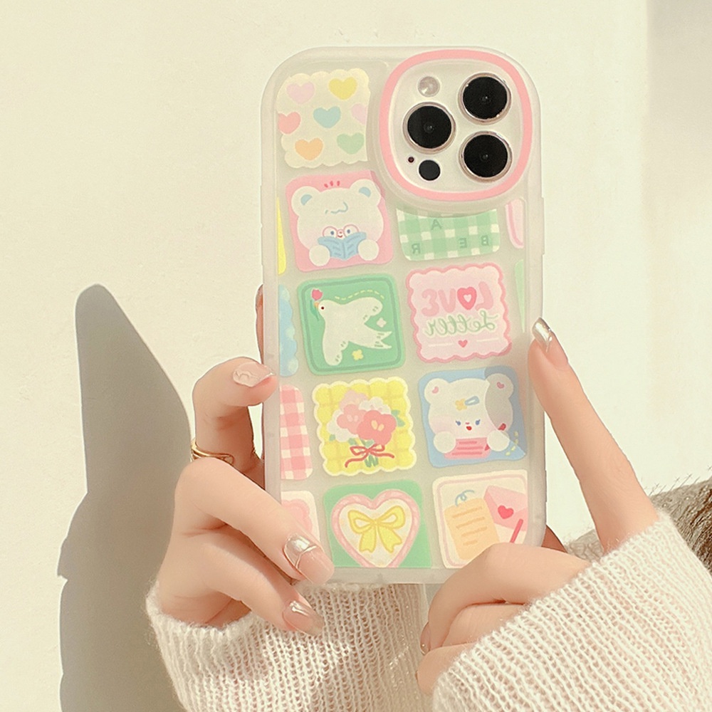 Ốp iphone 11 Ốp Điện Thoại TPU Mềm Dạng Nhám Họa Tiết Ca Rô Cho iphone 7 8 plus 11 pro max 12 mini 13 XR XS