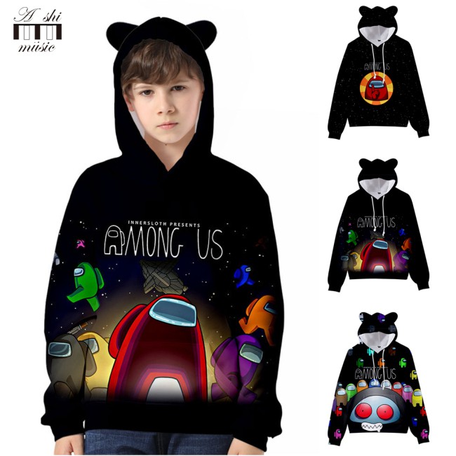 Áo Hoodies Mũ Tai Mèo Cho Bé