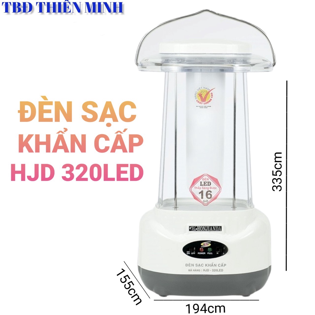 ĐÈN SẠC TÍCH ĐIỆN HONJIANDA -HJD320 LED
