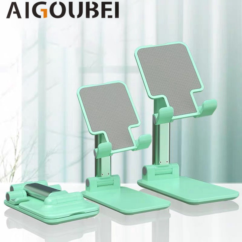 Giá đỡ điện thoại di động bằng nhựa xếp gọn để bàn phổ thông 4 màu lựa chọn