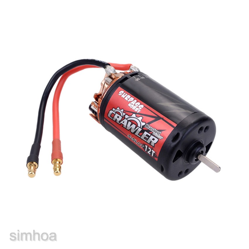 SURPASSHOBBY 5-Slot 550 12T Brushed Motor for 1/10 RC Model Crawler Car DIY độc lạ