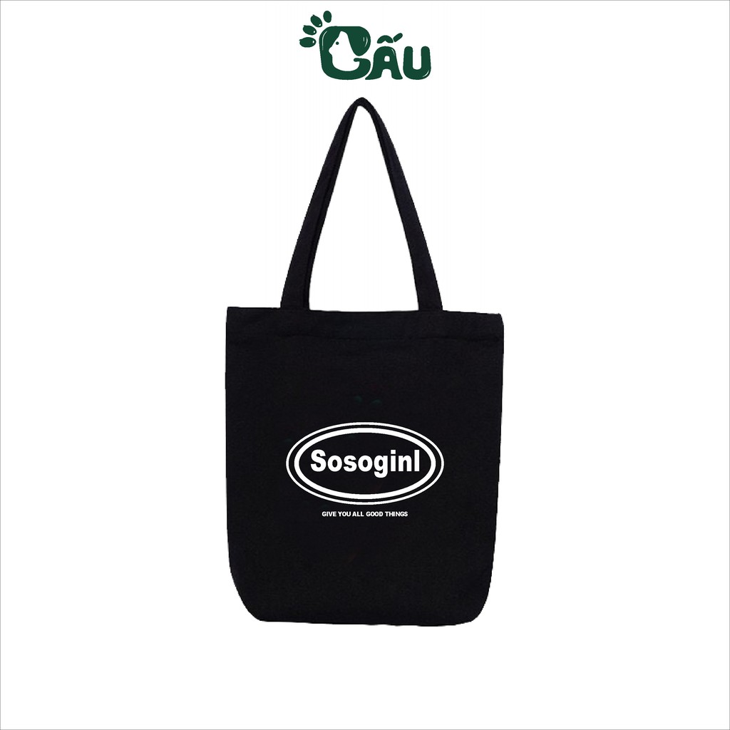 Túi tote Gấu194 vải bố canvas cao cấp mềm mịn - SOSOGINL