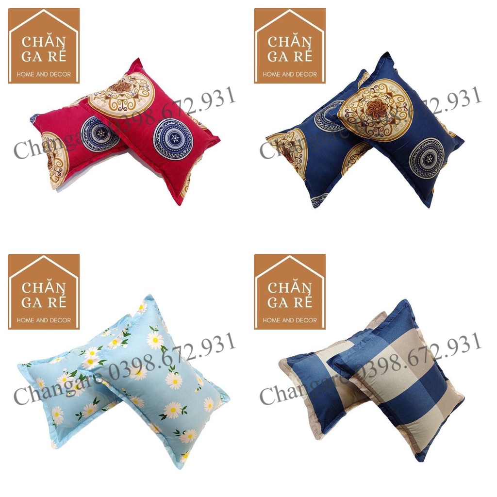 Vỏ gối đầu vỏ gối nằm kích thước 45x65cm mẫu mã đa dạng