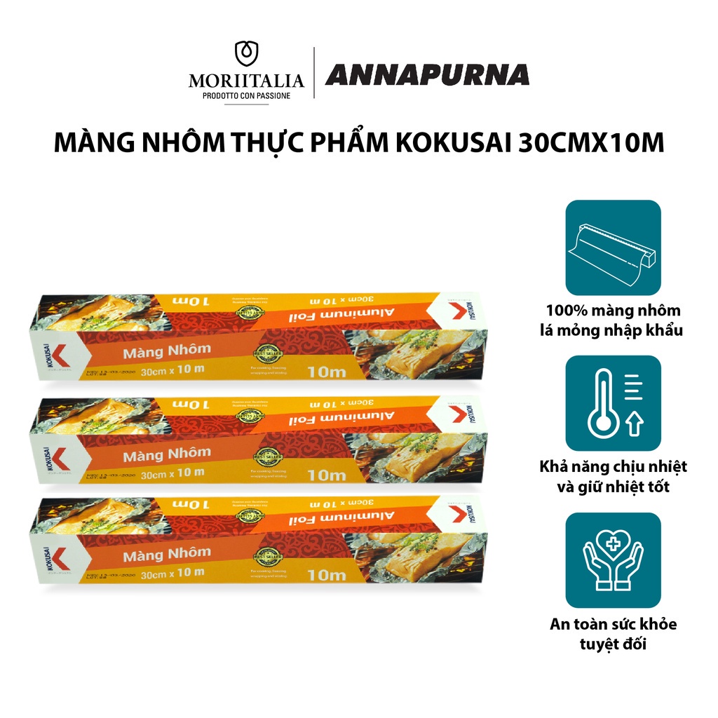 Màng nhôm TP (giấy bạc) KOKUSAI chịu nhiệt chính hãng Moriitalia MNTP00004725