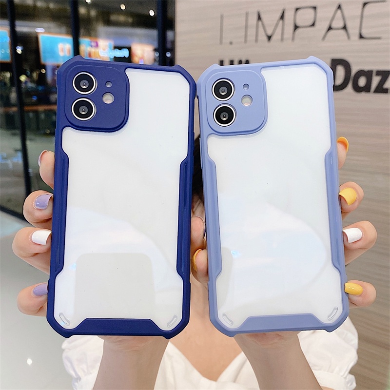 Ốp điện thoại acrylic trong suốt chống sốc cho Samsung Galaxy A73 A53 A33 A23 A13 A72 A52 A32 A22 A12 A02 A03 A02S A03S A71 A51 A31 A20 A30 A50 A30S A50S A21S S22 Plus