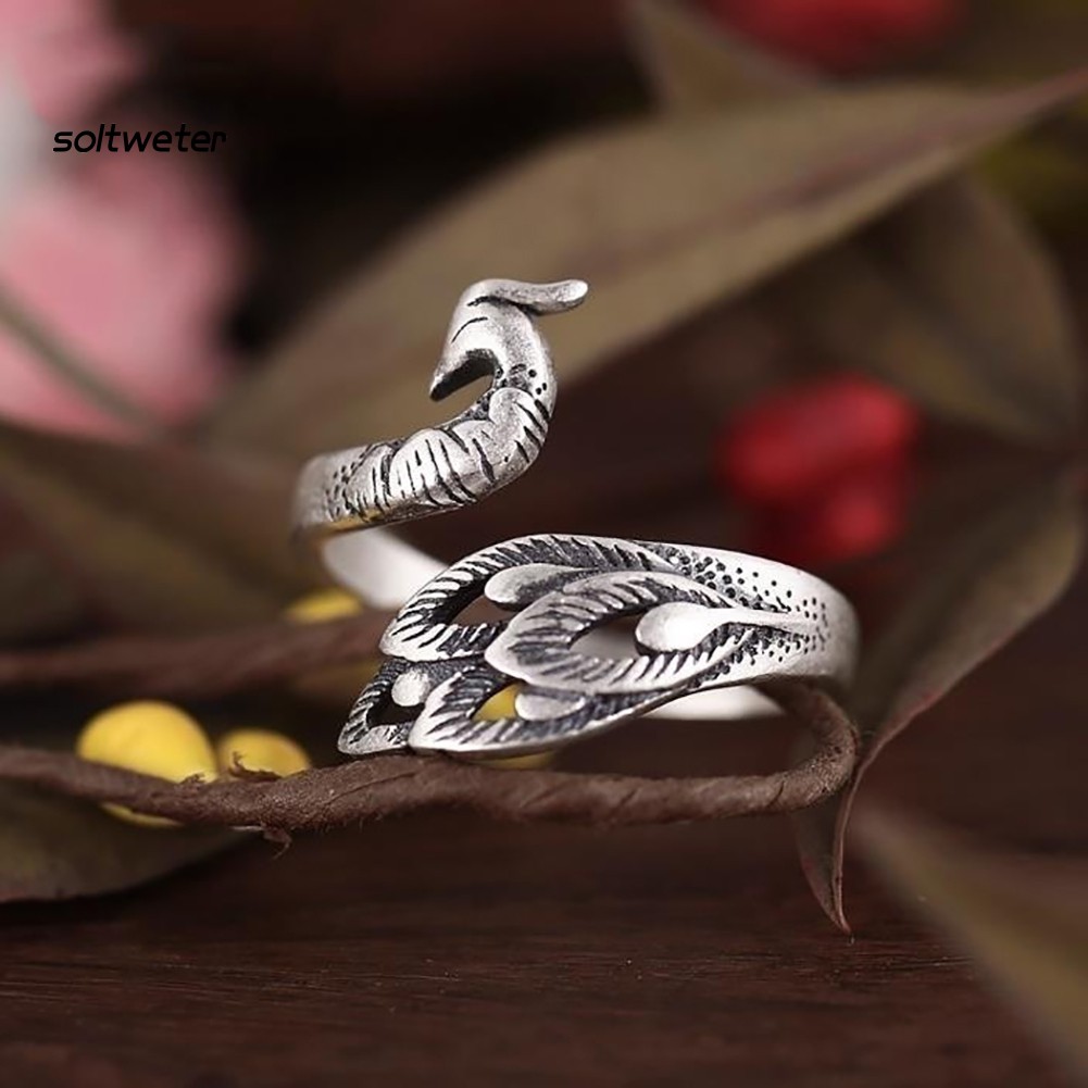 Nhẫn Hình Chim Công Phong Cách Cổ Điển