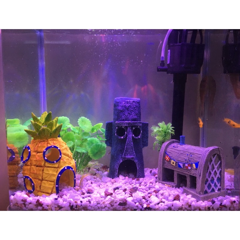 Ngôi Nhà Hoạt Hình SpongeBob Trang Trí Bể Cá