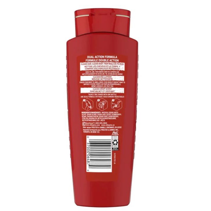 [532ml] Sữa Tắm Gội Dành Cho Nam Old Spice High Endurance Body Wash