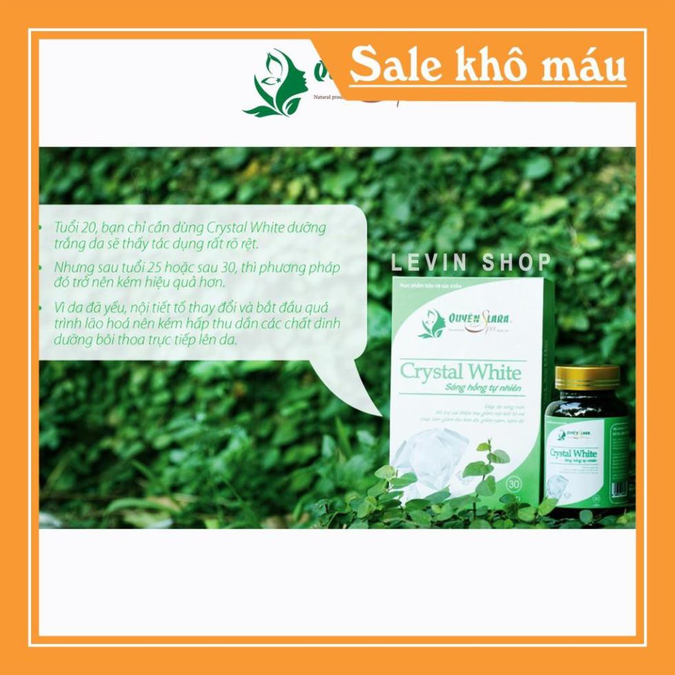 Viên Uống Trắng Da Crystal White Giúp làm giảm lão hoá da, giảm nám, sạm da Giúp da sáng mịn-.Quyên Lara | BigBuy360 - bigbuy360.vn