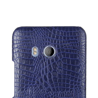 For HTC U11 Case Crocodile Pattern Skin Hard Cover