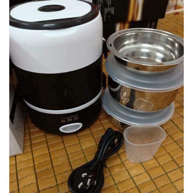 Hộp cơm cắm điện inox 3 tầng