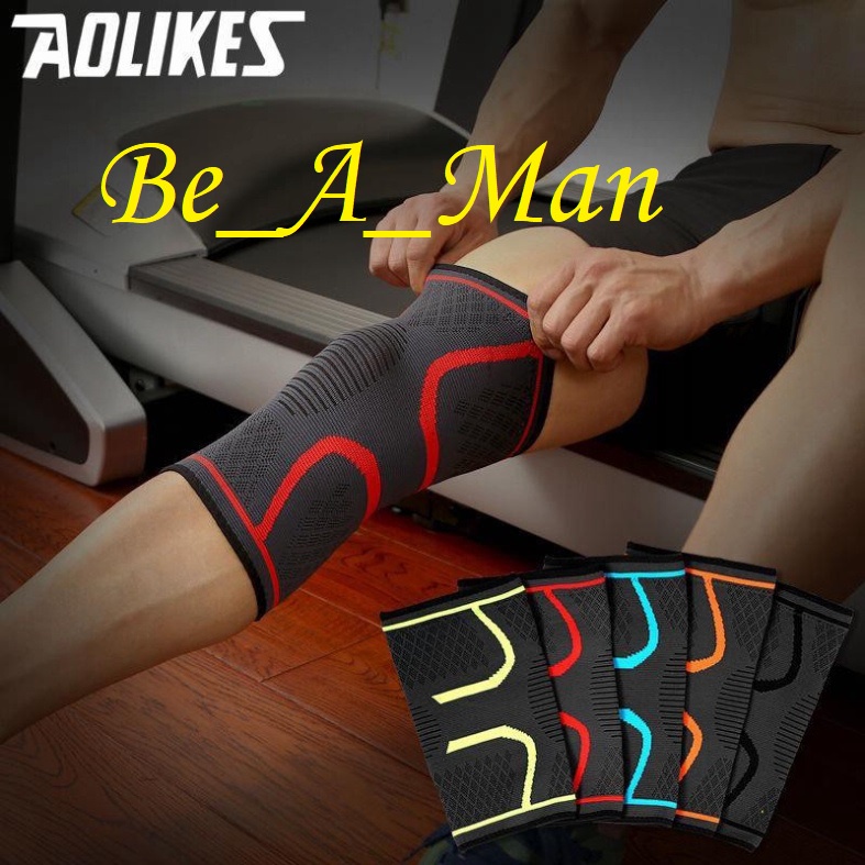Bộ 2 bó gối, băng đai Aolikes bảo vệ đầu gối khi tập gym, thể thao, đạp xe chính hãng