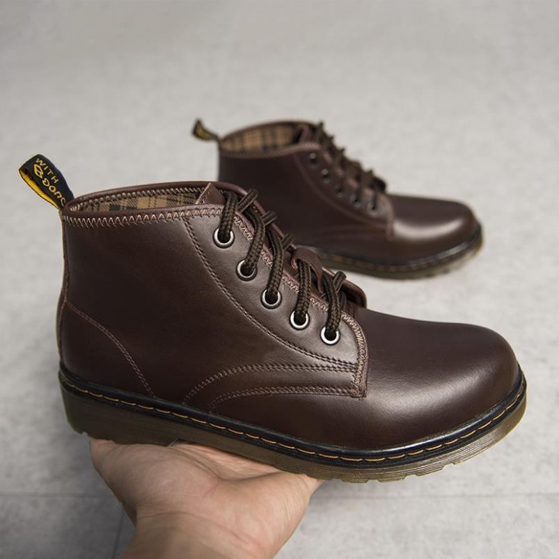 Giày da nam cổ lửng Diking Boots - Hàng cao cấp - Verano