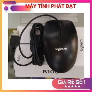 Chuột máy tính có dây Logitech B100 màu đen (PD 01)
