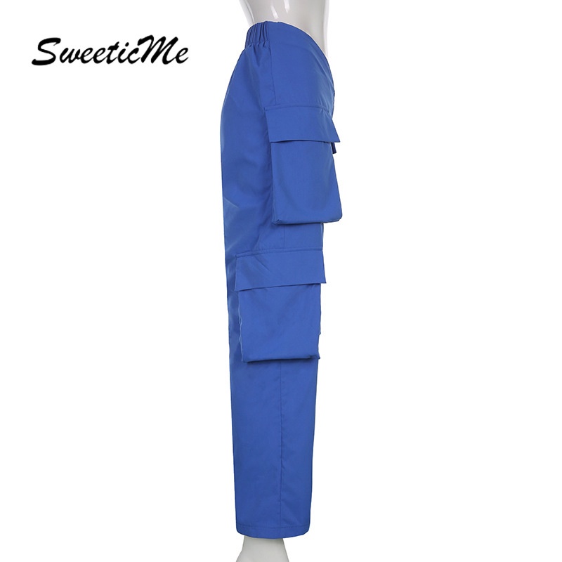 Sweeticme Phụ Nữ Mới Quần Dệt Túi
