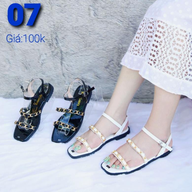 Sandal Quai Hậu Nữ Thấp 2 Phân Phù Hợp Đi Học, Đi Chơi, Đi Du Lịch