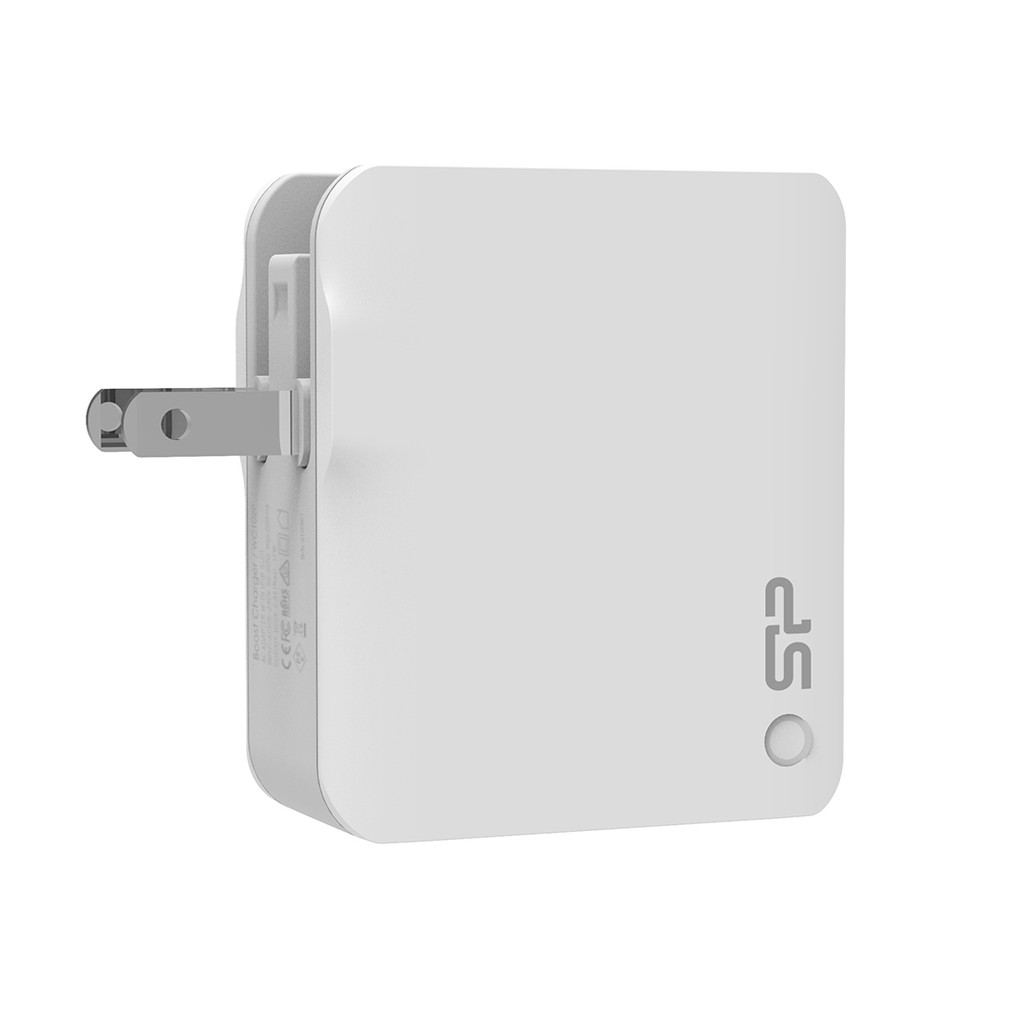 Combo Cốc sạc 4 cổng USB  Silicon Power + Cáp sạc micro USB PVC Silicon