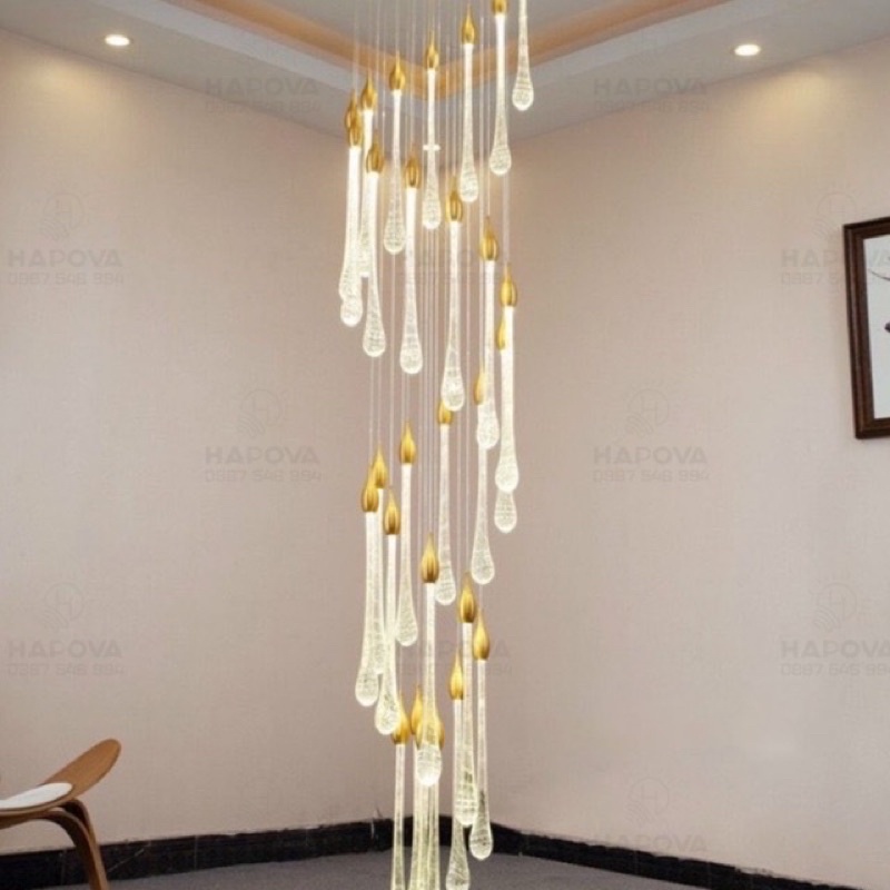 Đèn thả tông tầng HAPOVA CANJI 5800 phi 800 x 25 quả