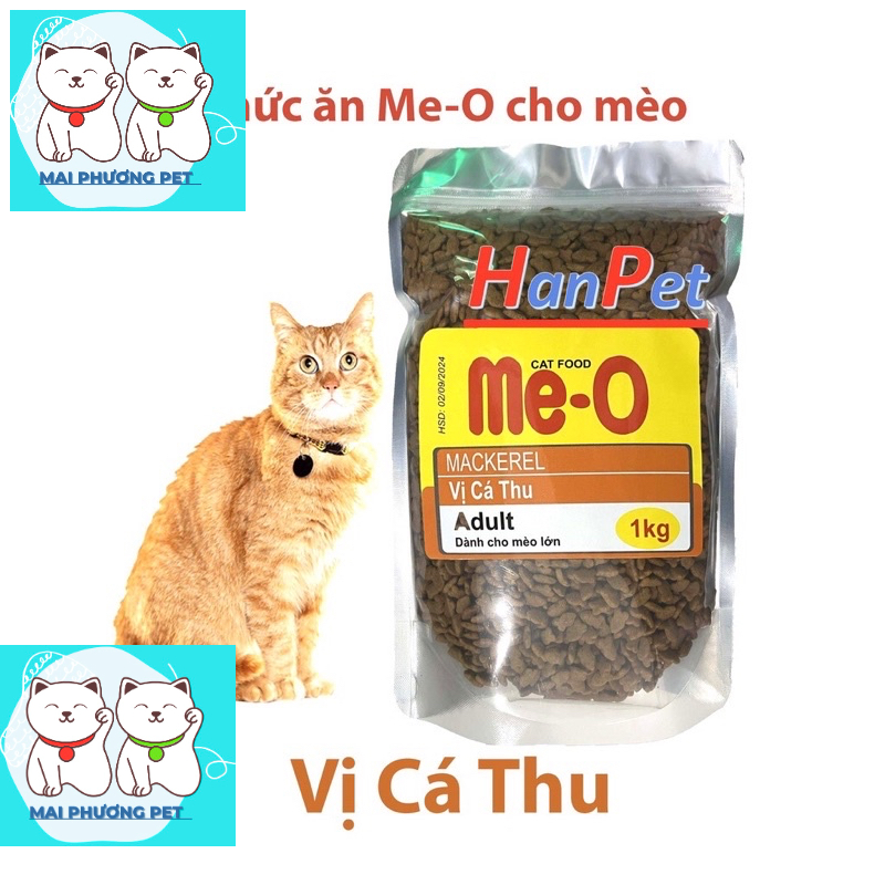 Thức ăn cho mèo Me-o 3 vị cá ngừ ,cá thu,hải sản gói chiết 1kg