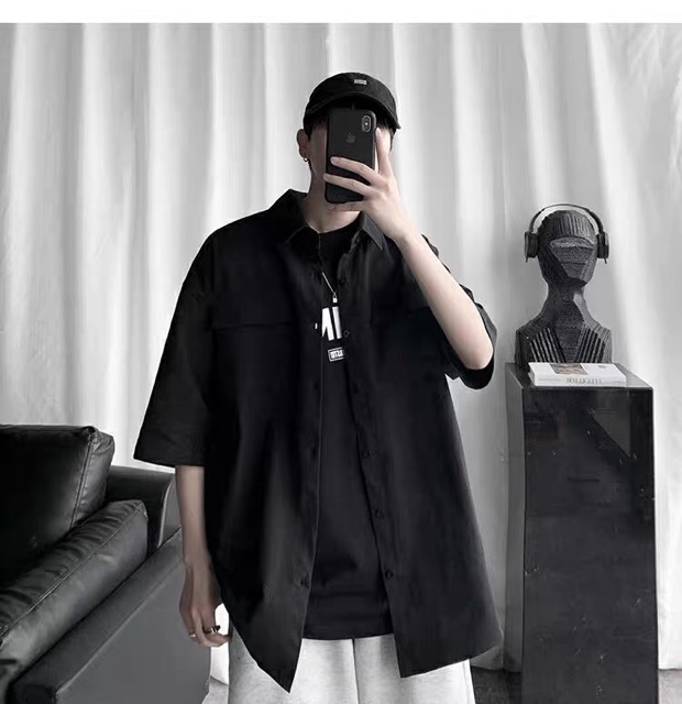 Áo sơmi tay ngắn có 6 màu | BigBuy360 - bigbuy360.vn