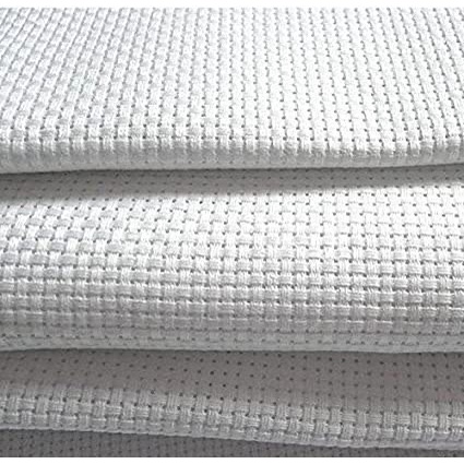 Vải aida 11 ct màu trắng - vải thêu chữ thập