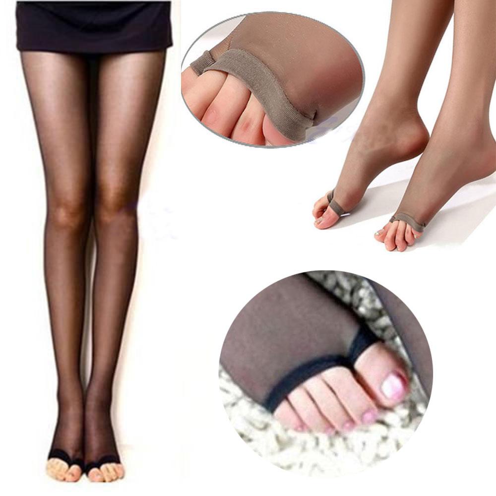 Quần Tất Hở Ngón Bằng Vải Sheer Gợi Cảm