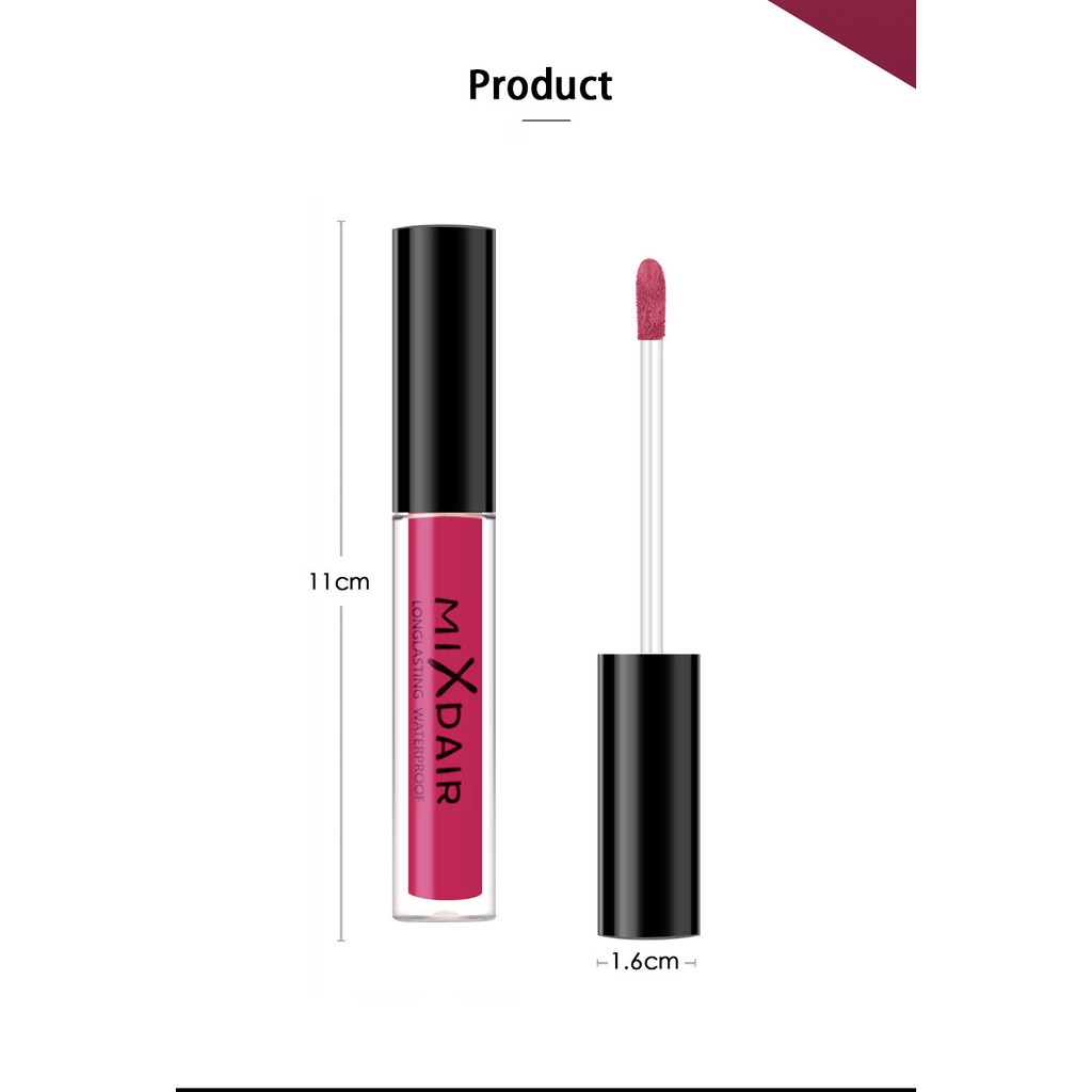 Son kem GDTIMA kháng nước mềm mịn như nhung trang điểm chuyên nghiệp