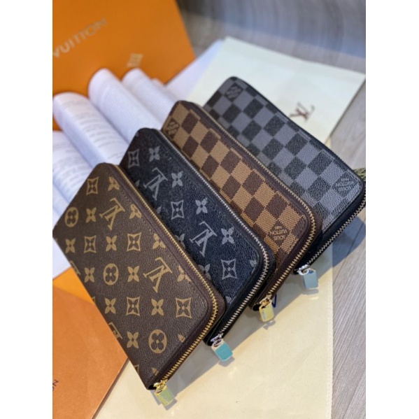 Ví nữ LV dài sz19cm tag vàng da cavat fullbox cực đẹp