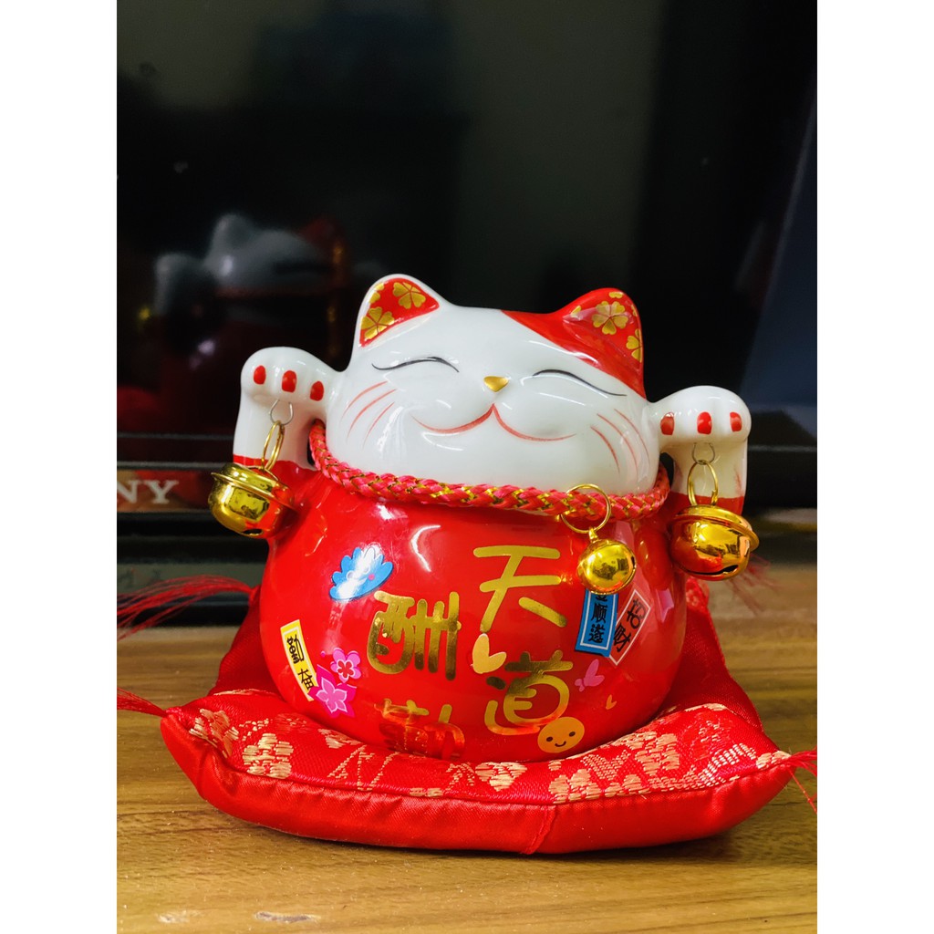 MÈO THẦN TÀI maneki neko - QUÀ TẶNG may mắn, KHAI TRƯƠNG hồng phát