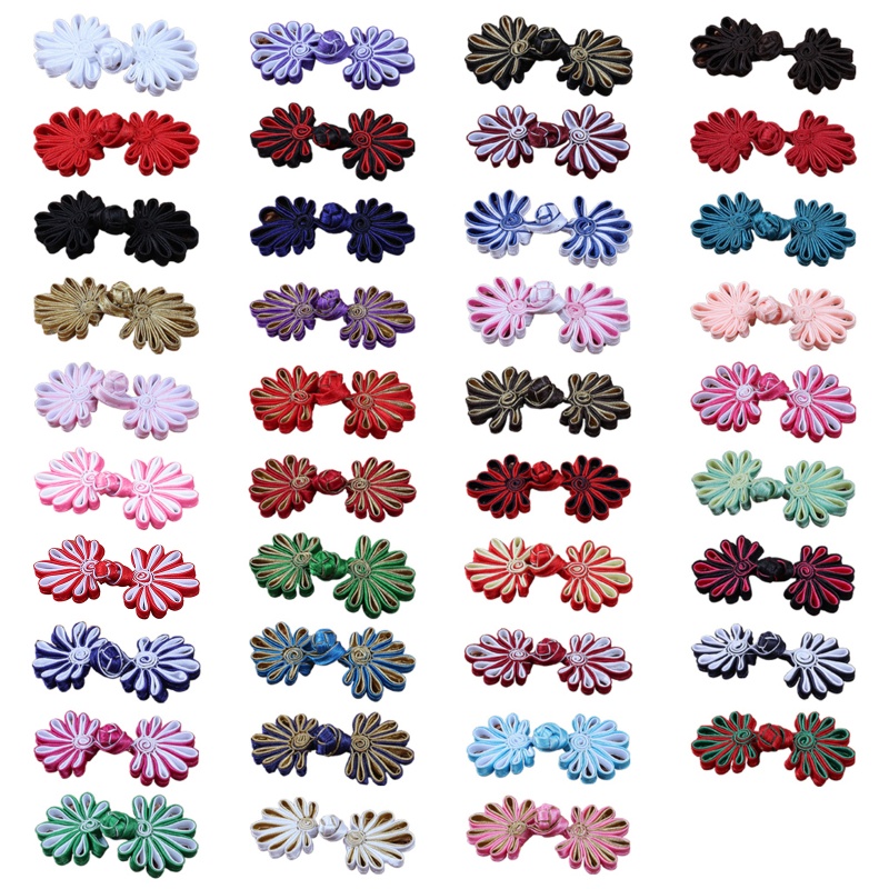 Bộ Quần Áo Phong Cách Trung Hoa QJ ​Nút Thắt Hình Hoa / Ếch Dùng May Áo Choàng Sweater