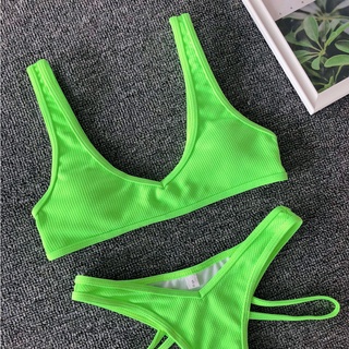 BBB Two Piece Bikini Set Sexy Stripped Swimsuit