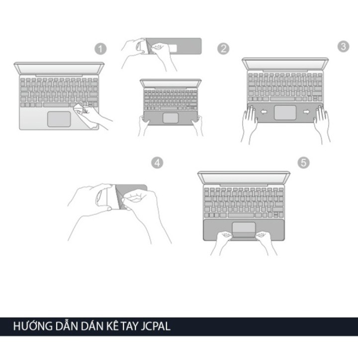 Bộ Dán Macbook Full JCPAL 5 in 1 Màu Bạc | BigBuy360 - bigbuy360.vn