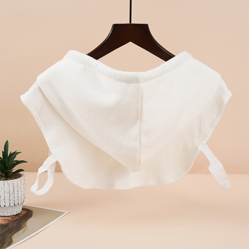 Áo Hoodie Croptop Giả Cổ Tròn Màu Sắc Trơn Phong Cách Harajuku Ấm Áp Thời Trang Cho Nam Và Nữ