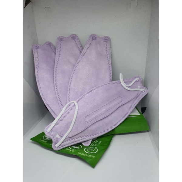 Khẩu trang y tế 4D Mask KF94 màu TÍM (gói 10 cái)