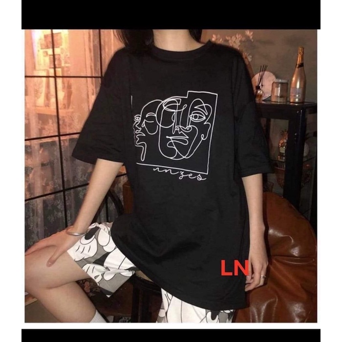 Áo phông 2 mặt người ô vuông TH6