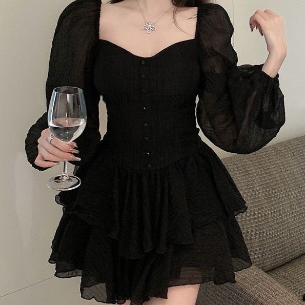 Chân Váy Voan Chữ A Lưng Cao Thời Trang Hàn Quốc Cho Nữ