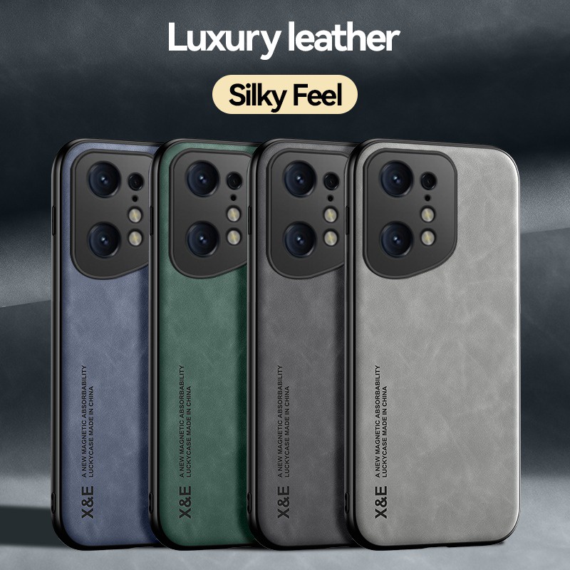 Ốp Điện Thoại Da Từ Tính Cứng Mỏng Sang Trọng Cho OPPO Find X5 Pro X 5 X5Lite X3 Lite X3 Pro X2 NEO