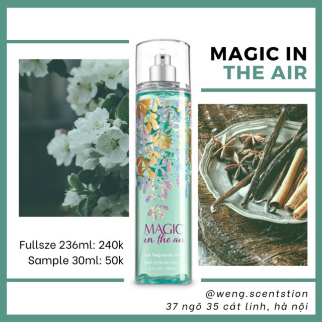 Xịt thơm toàn thân Bodymist Bath & Body Works mùi Magic in The Air | BigBuy360 - bigbuy360.vn