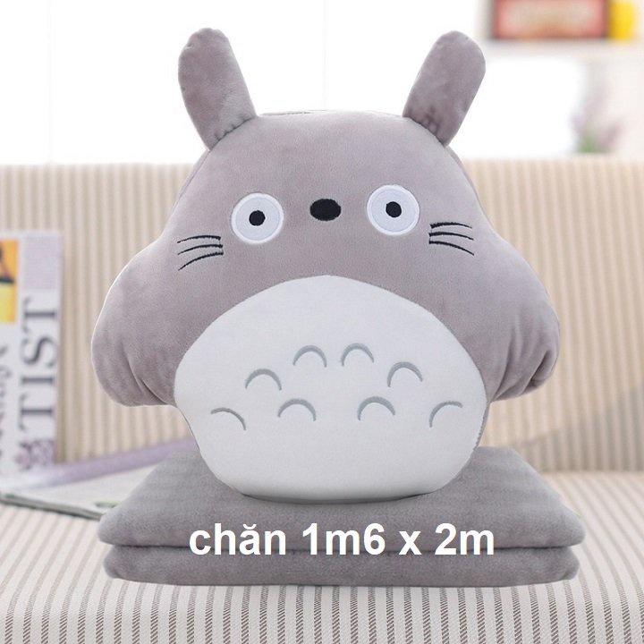 bộ mền gối 2 trong 1 chăn to 1m6x2m - mền gối 2 trong 1