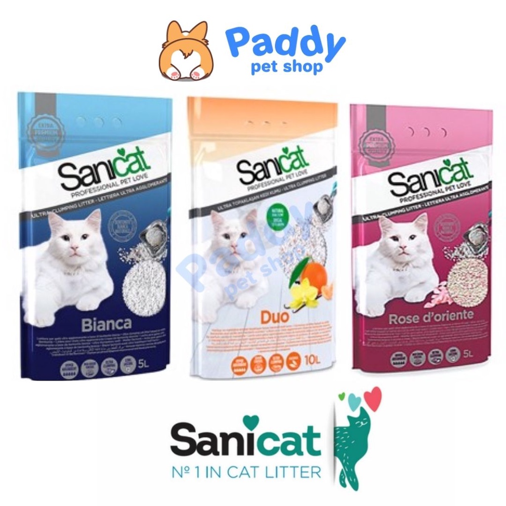 Cát Vệ Sinh Mèo Sanicat Bentonite Đất Sét