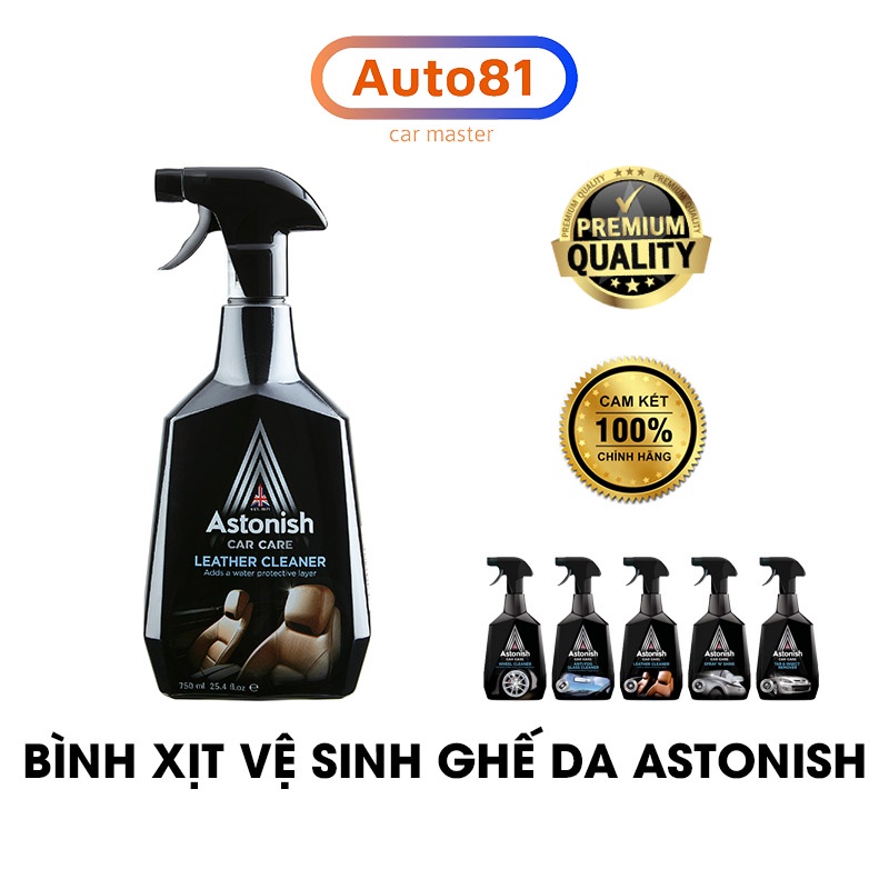 Dung dịch vệ sinh ghế da ô tô, nước vệ sinh ghế da Astonish chính hãng Anh Quốc